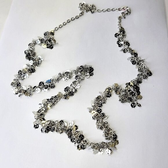 Skull Charm Long Necklace - Picture 1 of 7